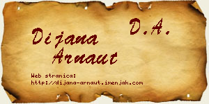 Dijana Arnaut vizit kartica
